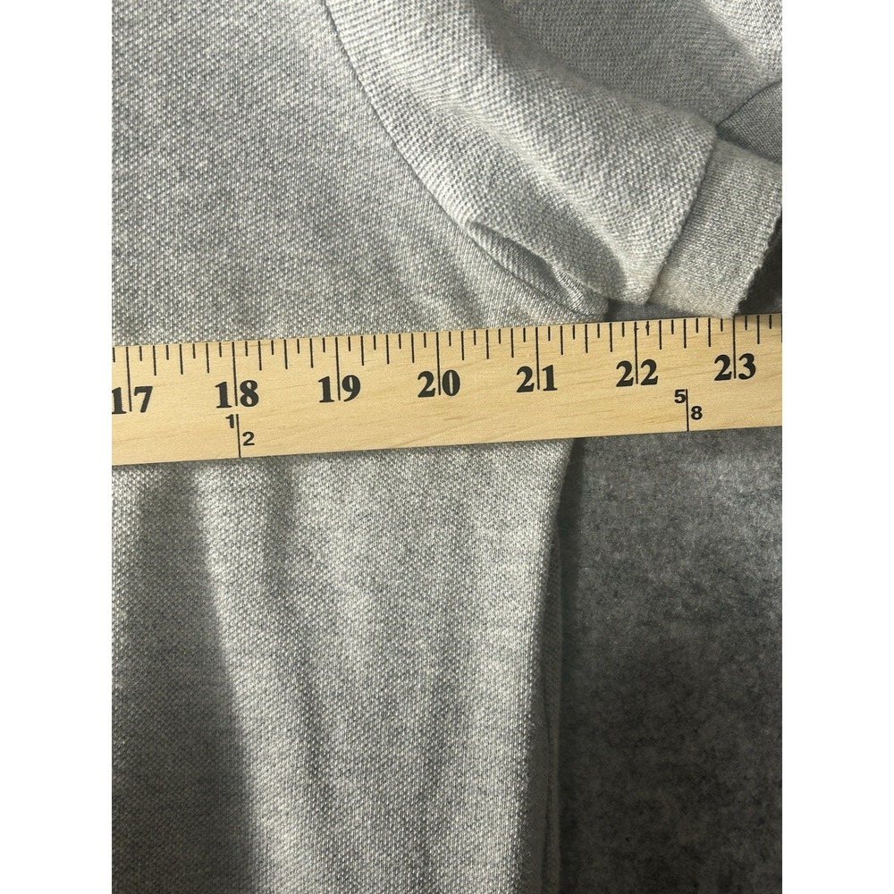 American Eagle AM Eagle Polo Shirt Mens Large Gray Athletic Fit Applique Y2K - Picture 3 of 7